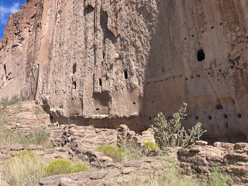 Long house ruins in Bandelier National Monument
